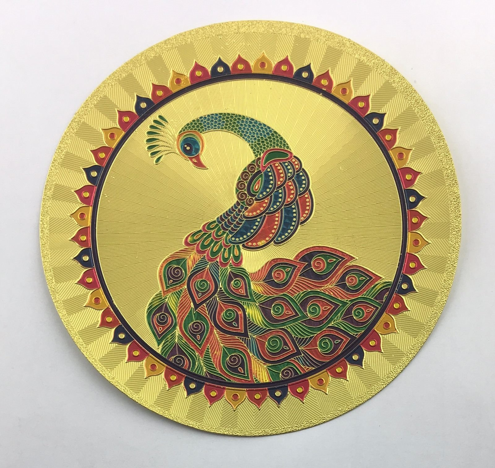 Stickerbazaar Micro Golden Embossing Rangoli Stickers - Distacart