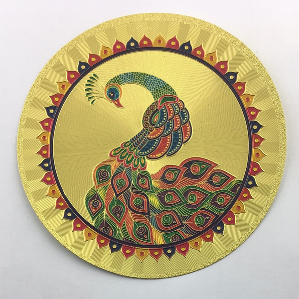 Stickerbazaar Micro Golden Embossing Rangoli Stickers - Distacart