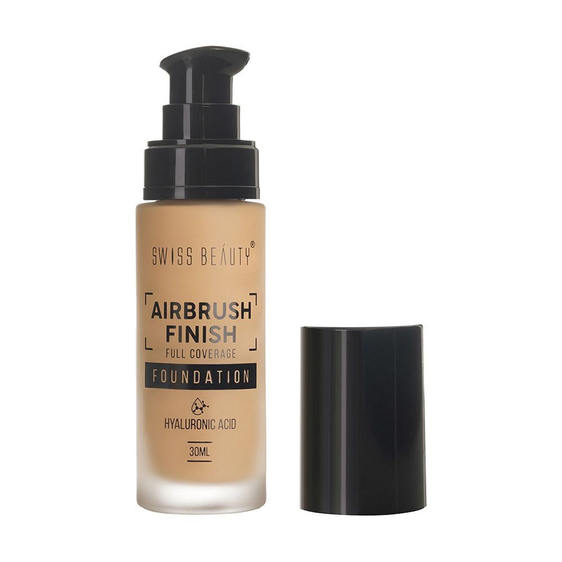 Swiss Beauty Airbrush Finish Full Coverage Foundation - 5 Caramel Beige - Distacart