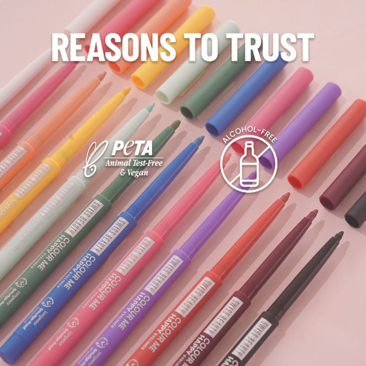 Swiss Beauty Colour Me Happy Eyeliner - Pink Alperose - Distacart