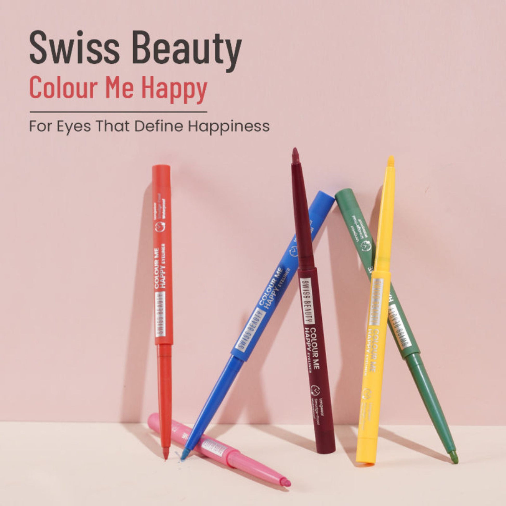 Swiss Beauty Colour Me Happy Eyeliner - Orange Daisy - Distacart