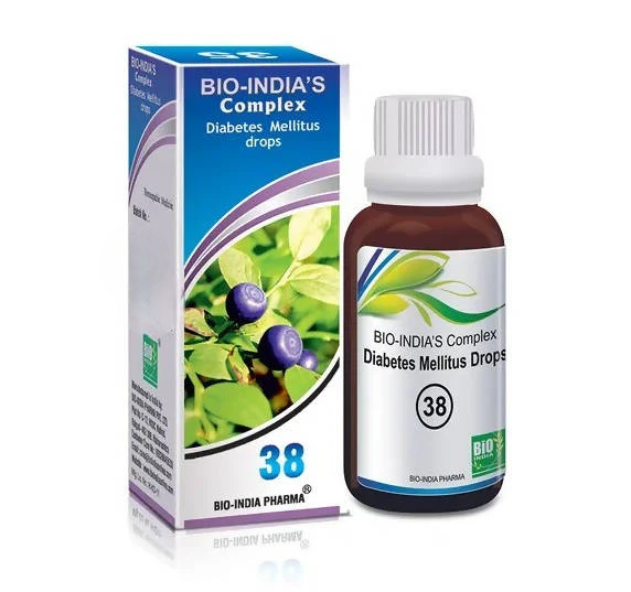 Bio India Homeopathy Complex 38 Diabetes Mellitus Drops - Distacart
