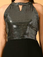 Thumbnail for Myshka Women's Black Empire Party Dress - Distacart