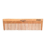 Thumbnail for KINDED Handmade Oil Treated Wooden Hair Comb   Neem Wood NW07, Wide Tooth