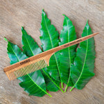 Thumbnail for KINDED Handmade Oil Treated Wooden Hair Comb   Neem Wood NW09, Regular Tooth Tail Comb