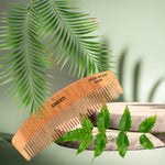 Thumbnail for KINDED Handmade Oil Treated Wooden Hair Comb   Neem Wood NW83, Regular Tooth