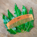Thumbnail for KINDED Handmade Oil Treated Wooden Hair Comb   Neem Wood NW83, Regular Tooth