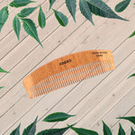 Thumbnail for KINDED Handmade Oil Treated Wooden Hair Comb   Neem Wood NW83, Regular Tooth