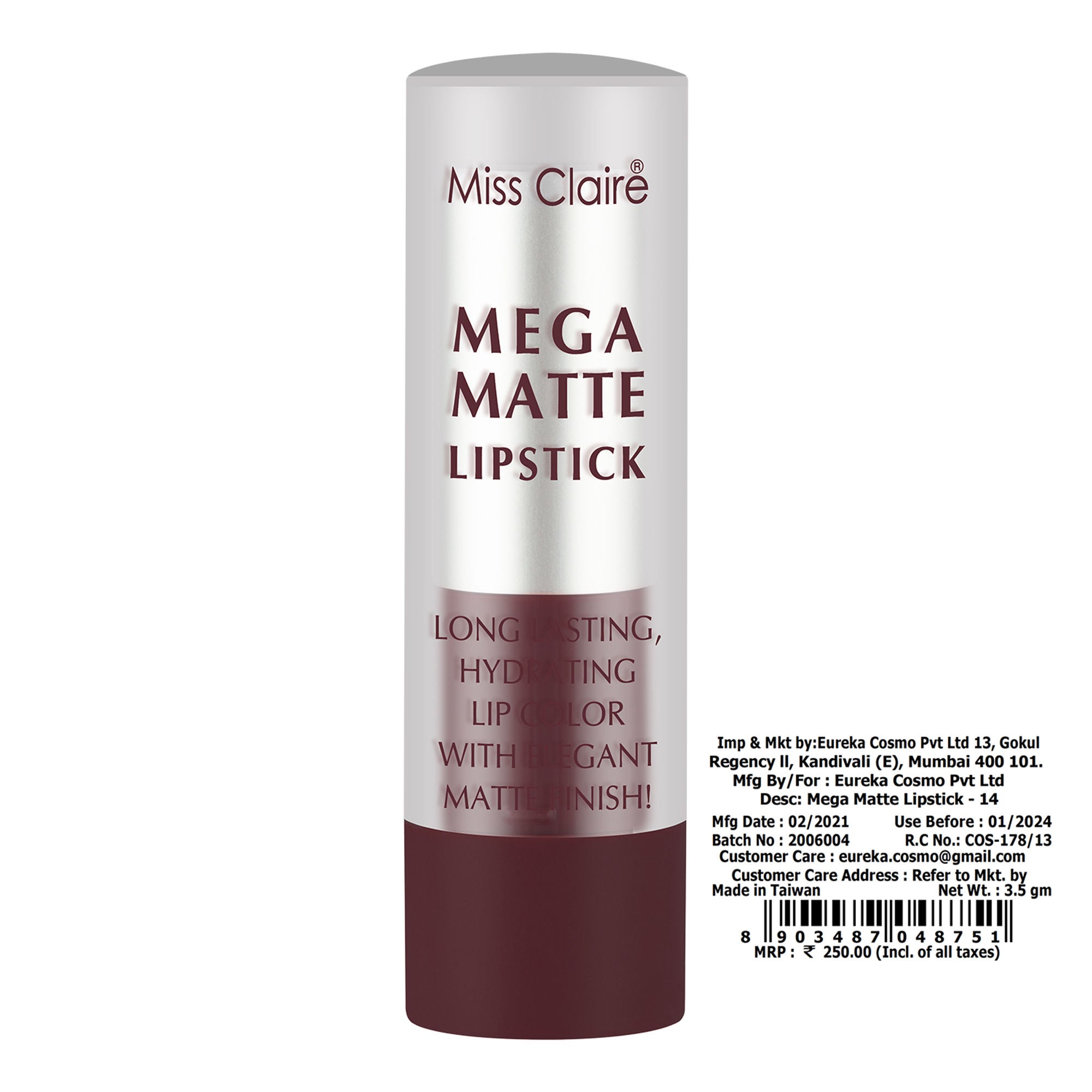 Miss Claire Mega Matte Lipstick - 14