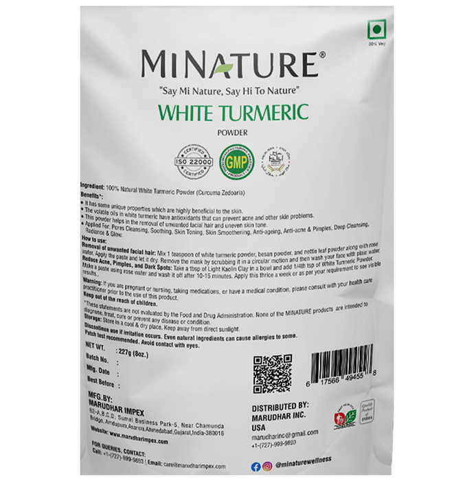 Minature White Turmeric (Kachur Sugandhi) Powder
