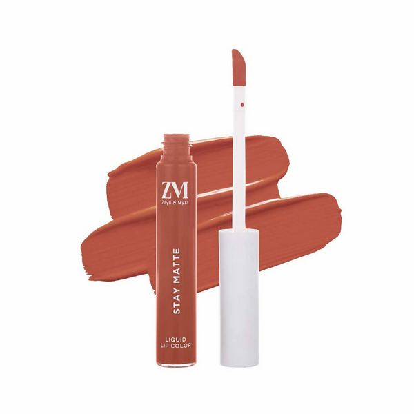 Zayn & Myza Stay Matte Liquid Lip Color - 11 Nude Sunset - Distacart