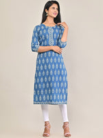 Thumbnail for Swasti Printed Cotton Straight Kurta - Distacart