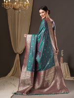 Thumbnail for Anouk Woven Design Zari Banarasi Saree - Distacart