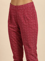 Thumbnail for All About You Women Red Floral Printed Kurta with Trousers - Distacart
