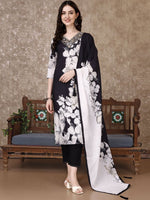Thumbnail for Kalini Women Floral Embroidered Regular Thread Work Kurta Trousers With Dupatta