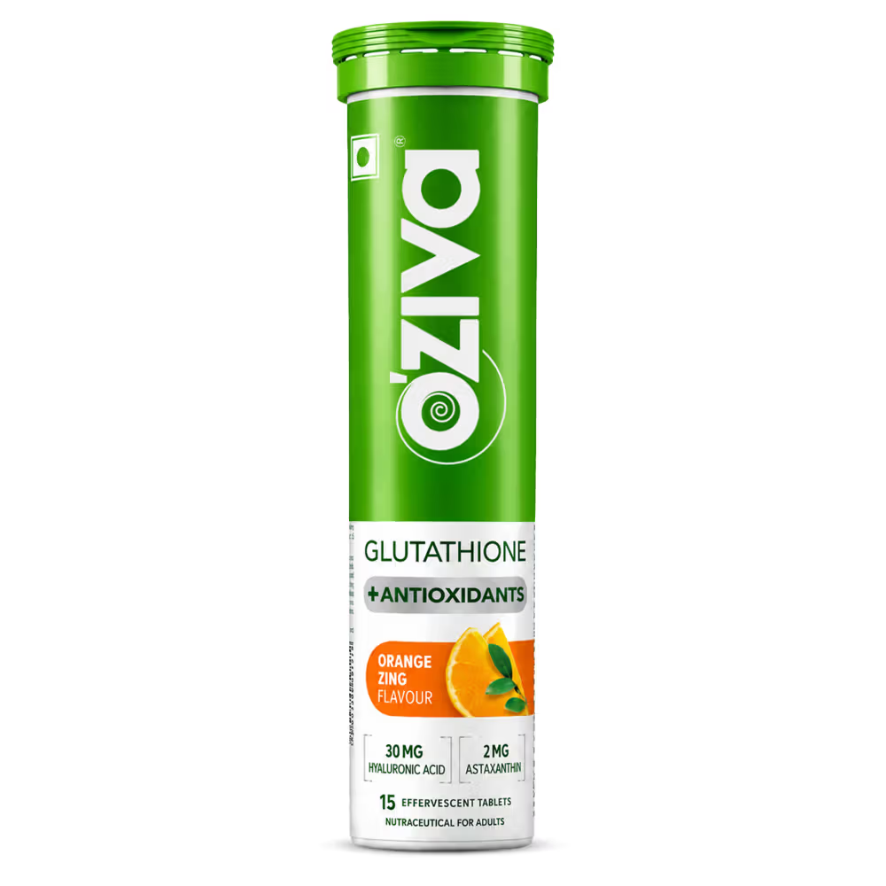 OZiva Bioactive Gluta Fizzy (L-Glutathione) Tablets