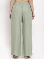 Thumbnail for TAG 7 Women Pack Of 2 Solid Straight Palazzos