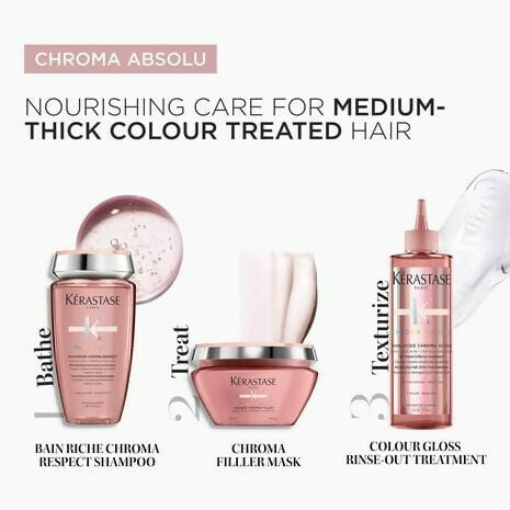 Kerastase Chroma Absolu Bain Riche Chroma Respect Shampoo for Thick Hair - Distacart