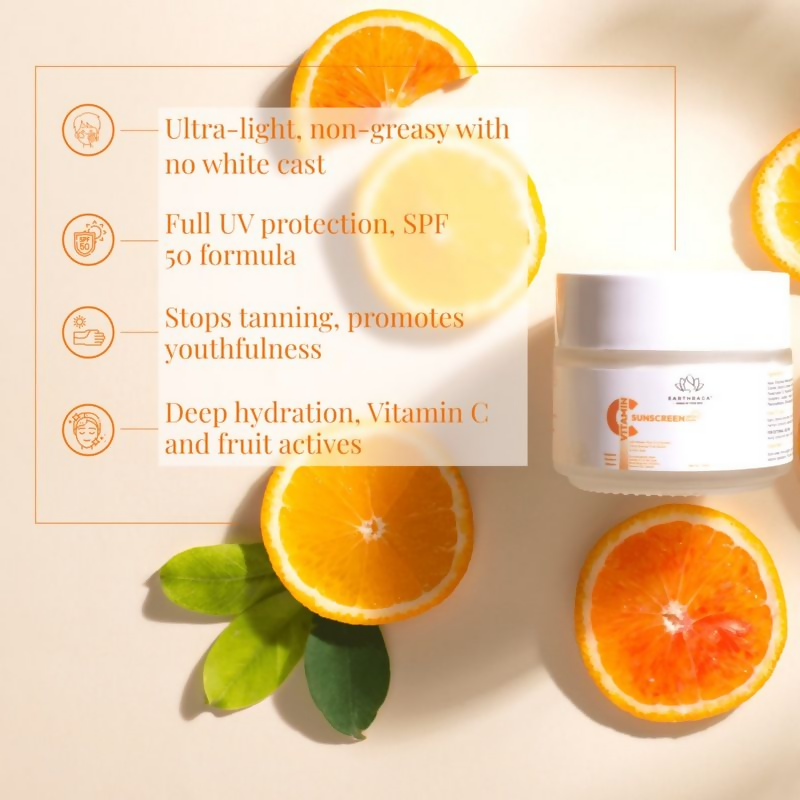 Earthraga Vitamin C Sunscreen SPF 50 Matte - Distacart