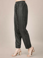 Thumbnail for Jyoti Fashion Women's Black Rayon Print with Embroidery & Fancy Lace Work Kurta with Trouser & Dupatta - Distacart