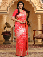 Thumbnail for Astita Banarasi Silk Pink Saree