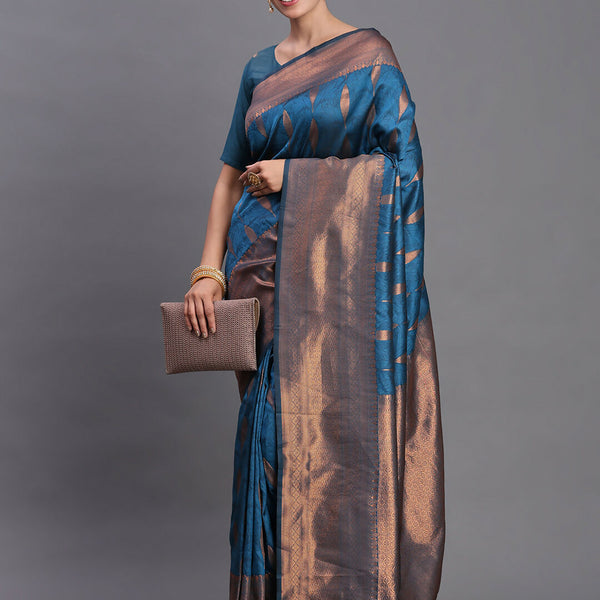 Astita Silk Peach Saree
