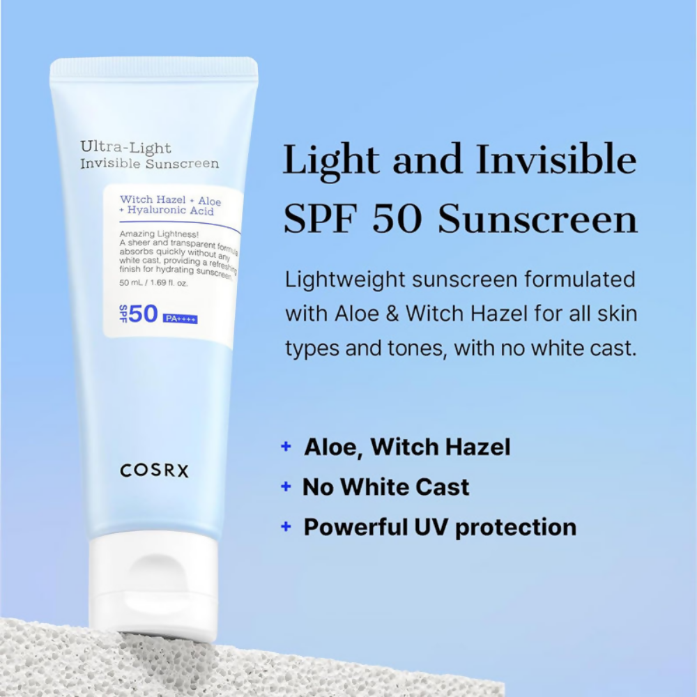 Cosrx Ultra-Light Invisible Sunscreen SPF50 PA++++ - Distacart