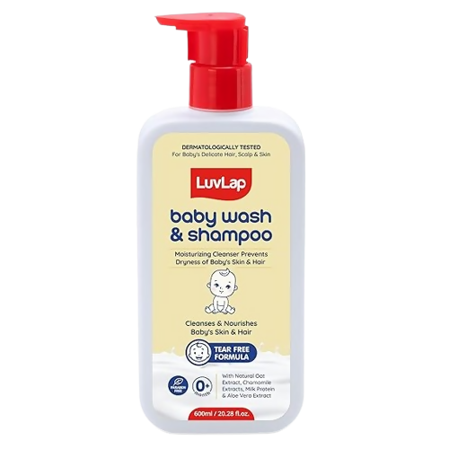 LuvLap Baby Wash & Shampoo with Chamomile, Milk Protein, Oatmeal & Shea Butter - Distacart