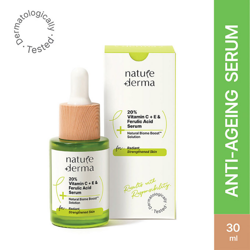 Nature Derma 20% Vitamin C + E & Ferulic Acid Serum - Distacart