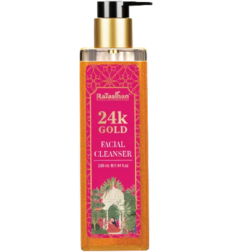 Rajasthan Herbals 24K Gold Facial Cleanser for Youthful Skin - Distacart