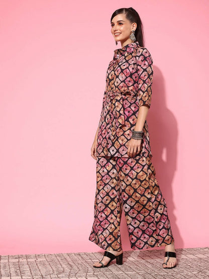 Ahalyaa Women's Traditional Wear Co-ods - Black - Distacart