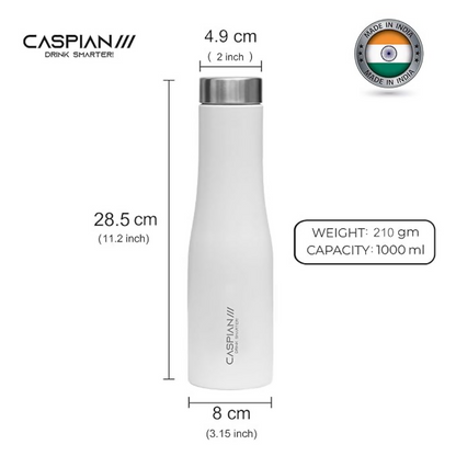 CASPIAN /// Aqua Stainless Steel Water Bottle - Dista