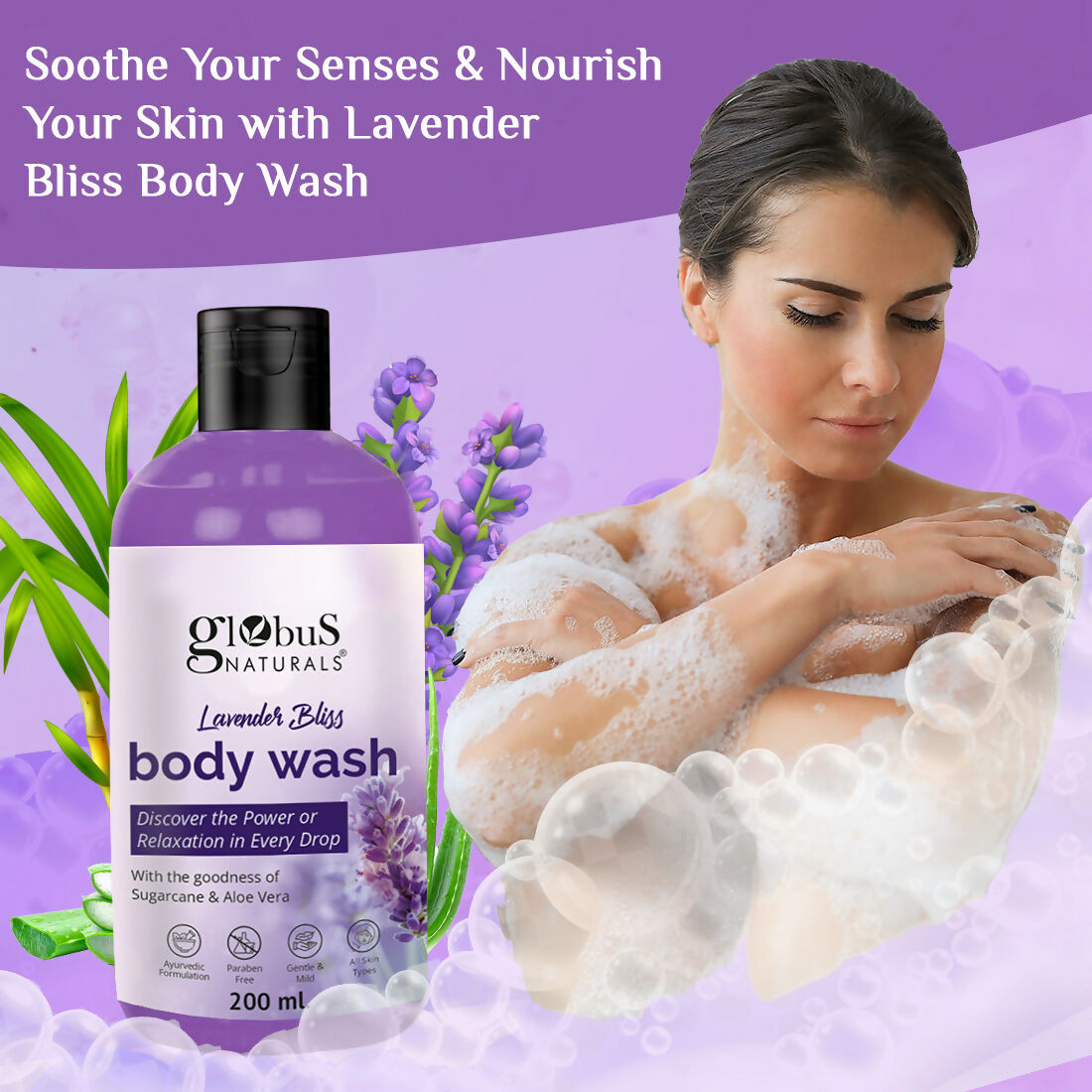 Globus Naturals Lavender Body Wash