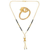 AanyaCentric Gold-plated Mangalsutra & Ring Set - Distacart
