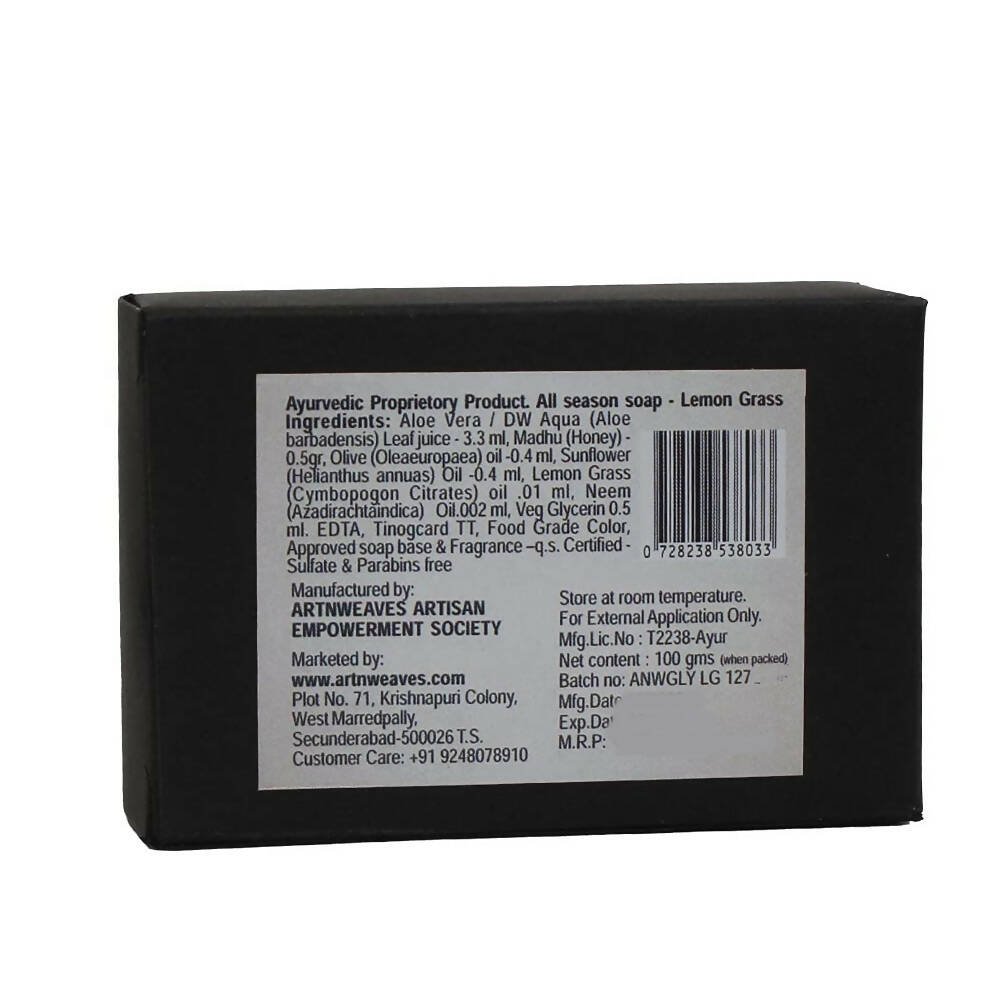 artNweaves Handmade Glycerin Soap Lemon Grass - Distacart