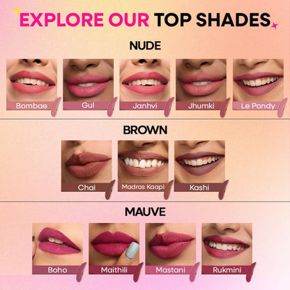 Nykaa Matte To Last ! Transferproof Liquid Lipstick - Rukmini - 22 - Dista