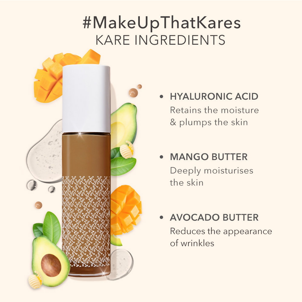 Kay Beauty By Katrina Kaif Hydrating Foundation - 195N Deep - Distacart