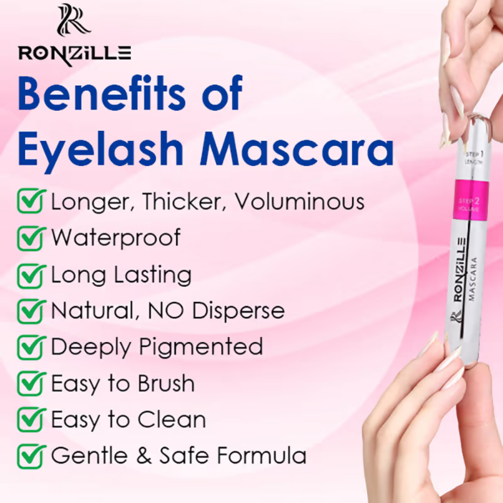 Ronzille Waterproof And Smudgeproof Two In One Mascara - Dista