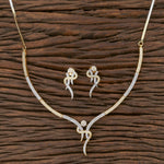 Thumbnail for Joban Fashion Women Brass Golden White Ad Necklace Set - Distacart