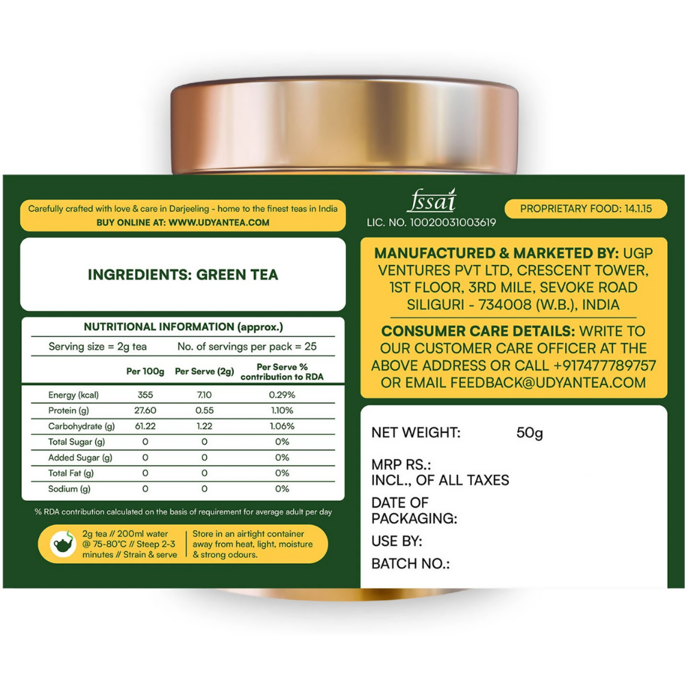 Udyan Tea Himalayan Mist Green Tea - Dista