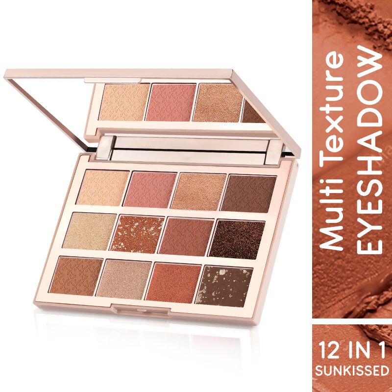 Kay Beauty Multi Texture Eyeshadow Palette - Sunkissed - Distacart