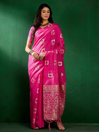 Mitera Woven Design Zari Saree - Distacart