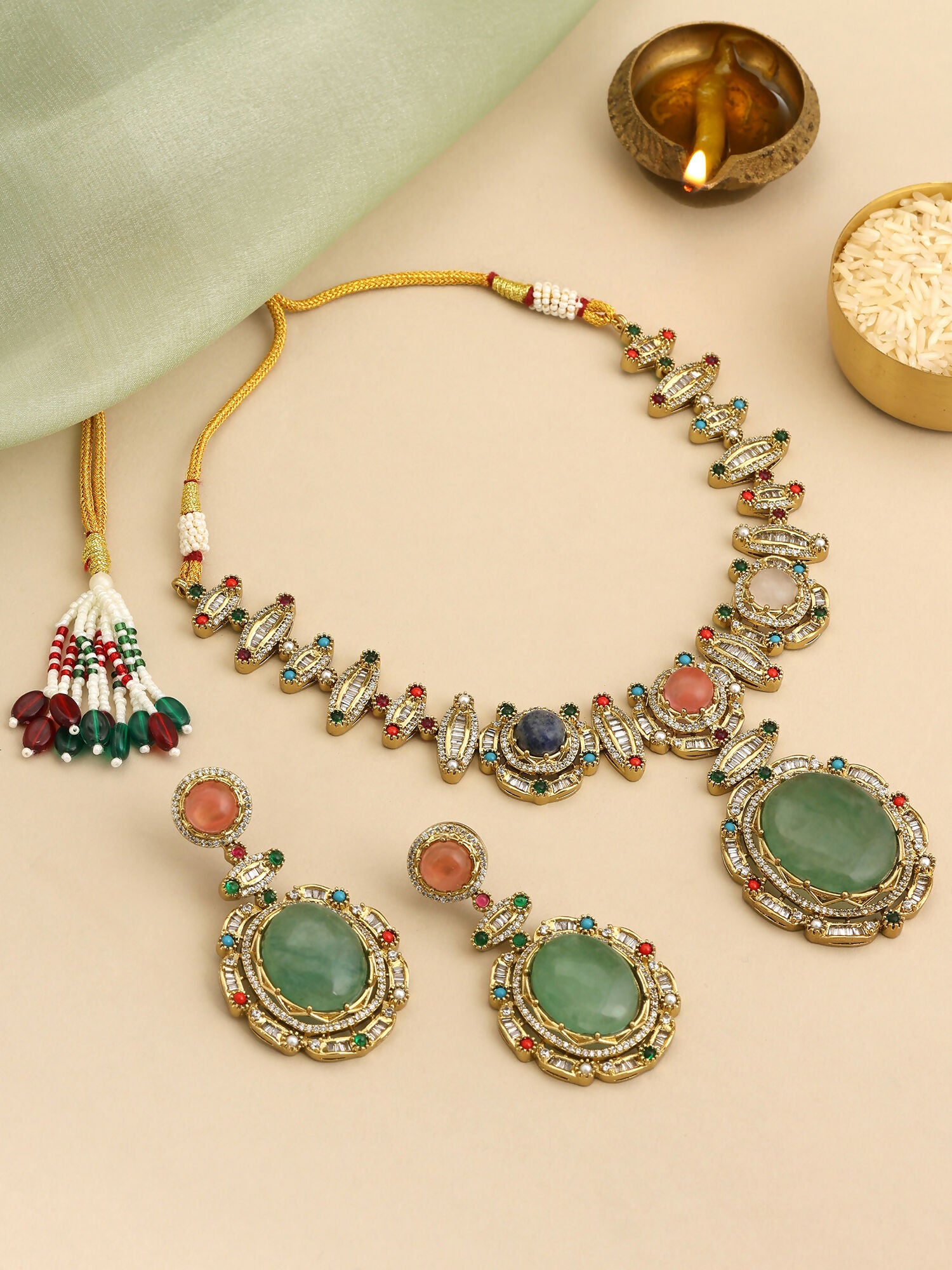 Ruby Raang Navratna Legacy Set - Distacart