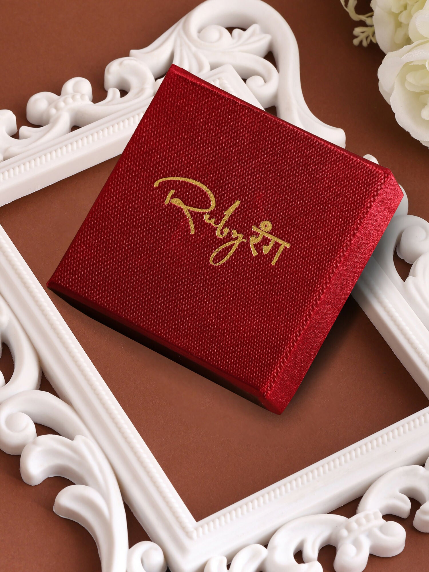 Ruby Raang Chandani Moti Earrings - Distacart