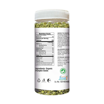 Nature Land Organics Edible Pumpkin Seeds - Distacart
