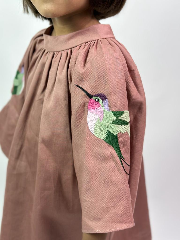 ArthLife Chestunt Brown Raglon Dress - Distacart