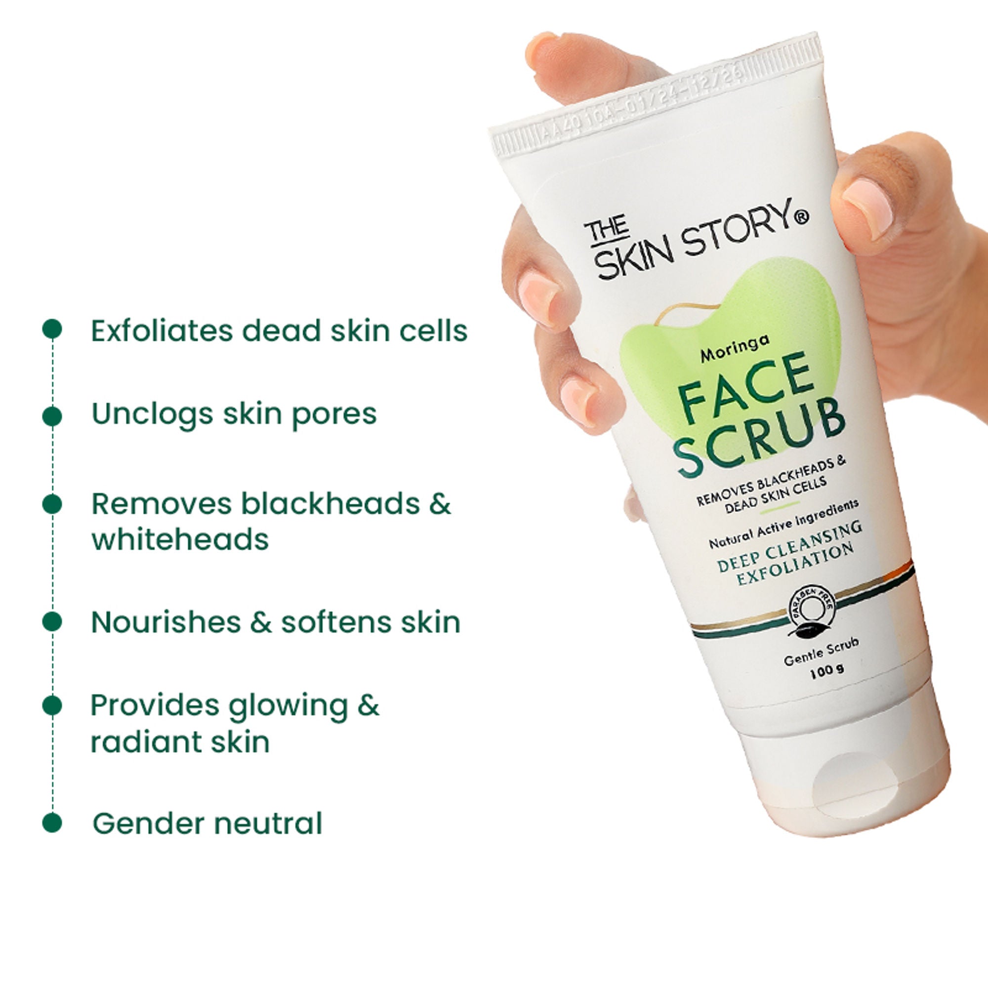 The Skin Story Moringa Gentle Face Scrub - Distacart