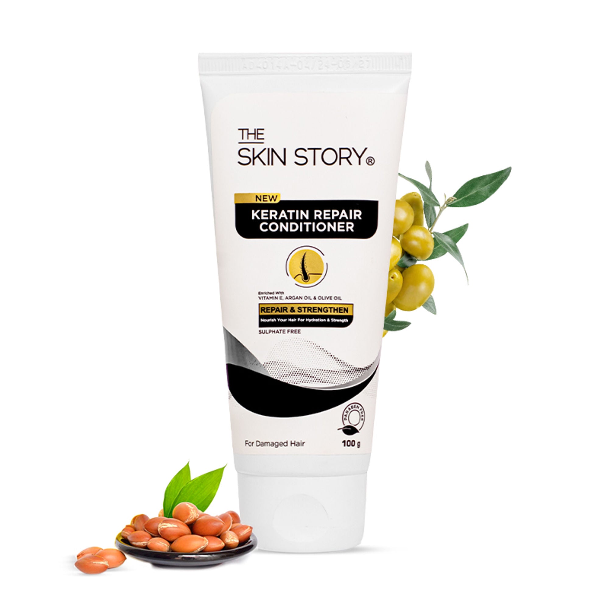 The Skin Story Sulphate Free Keratin Conditioner For Coloured Dry Frizzy Damaged Hair With Vitamin E - Distacart