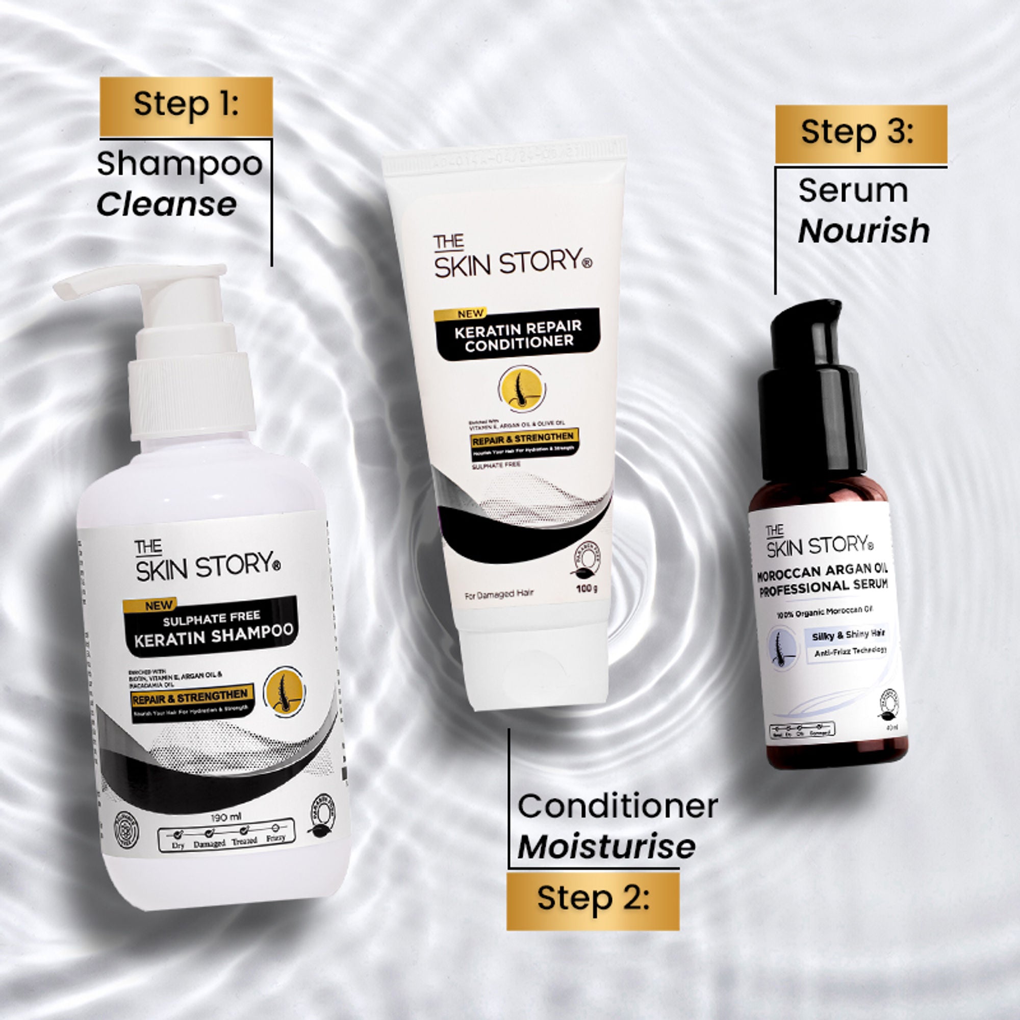 The Skin Story Sulphate Free Keratin Conditioner For Coloured Dry Frizzy Damaged Hair With Vitamin E - Distacart