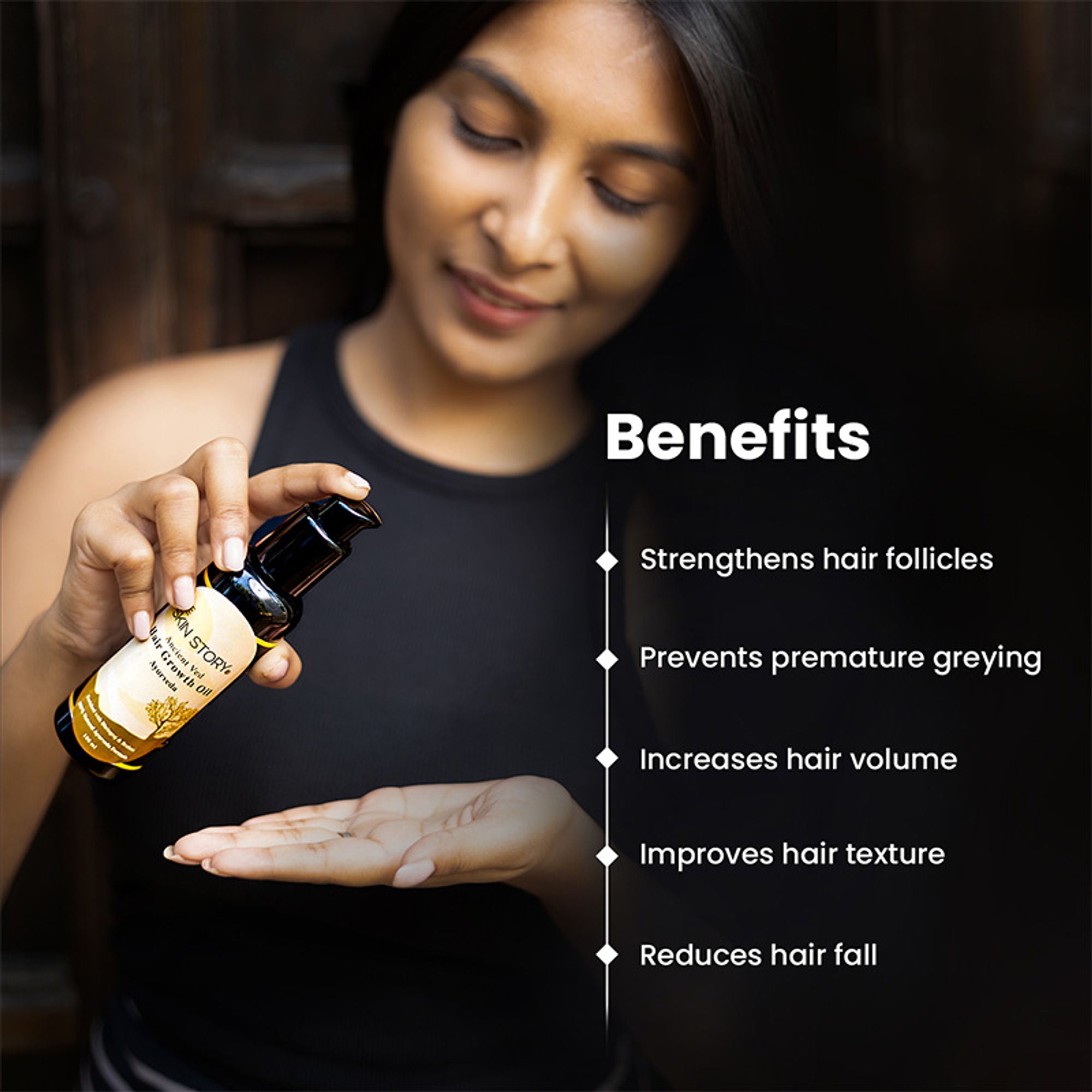The Skin Story 100% Natural Ayurvedic Hair Oil For Hair Growth - Distacart